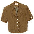 Sport Staff Chaqueta tipo blazer de manga corta para mujer con 5 botones IT 42 Medium Khaki
