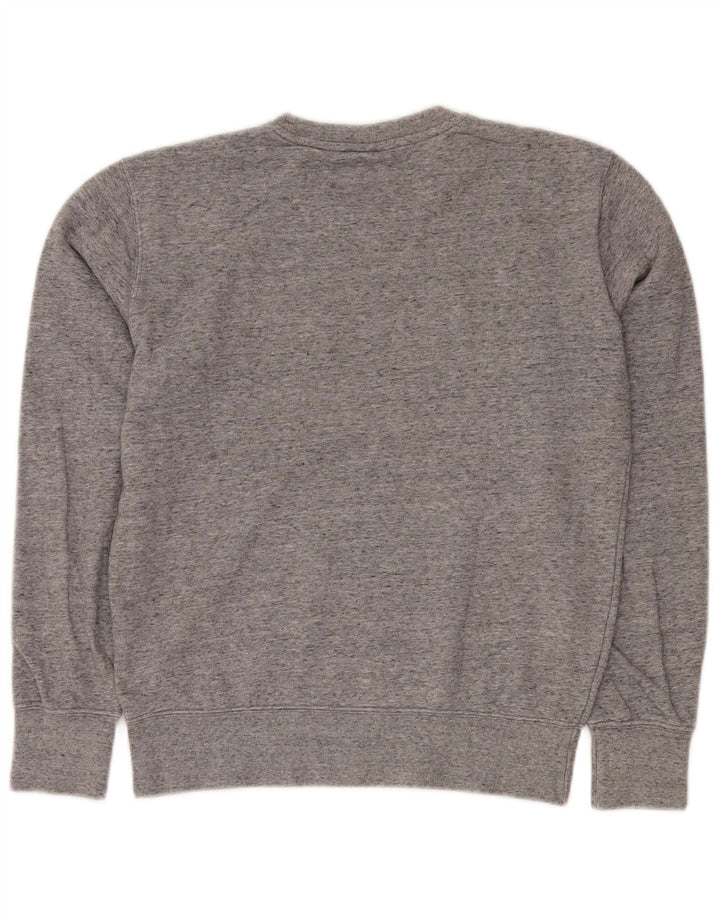 CHAMPION Sudadera gráfica para hombre Jersey pequeño de algodón moteado gris