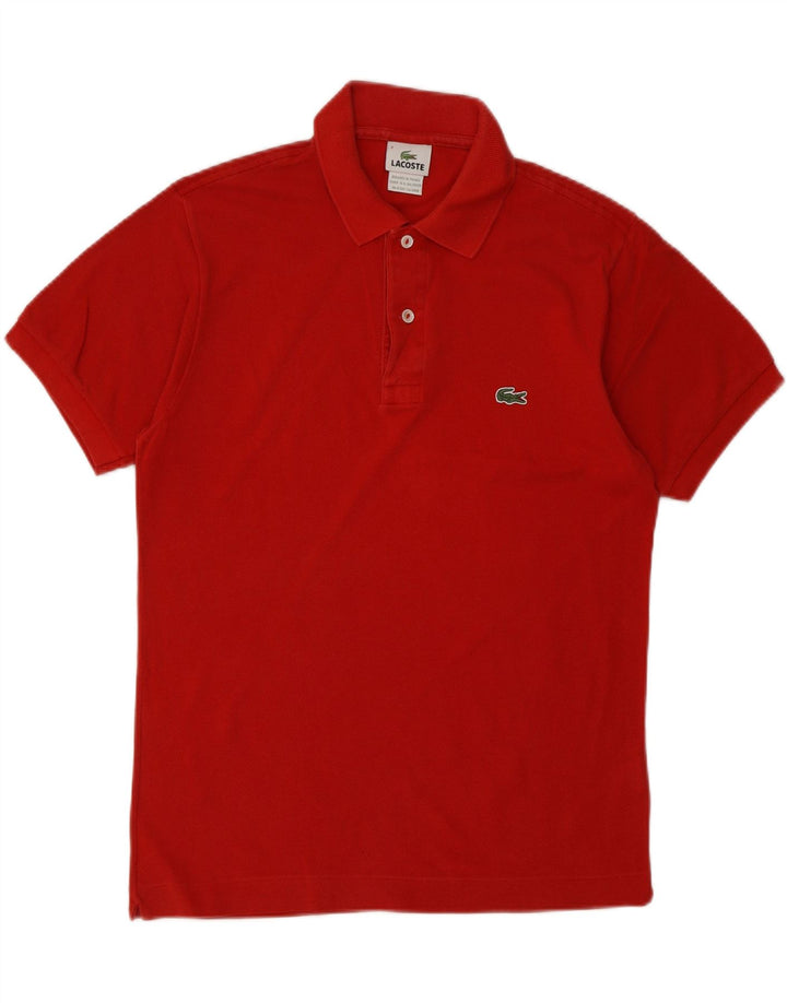 LACOSTE Mens Polo Shirt Size 3 Small Red Cotton Vintage Lacoste and Second-Hand Lacoste from Messina Hembry 