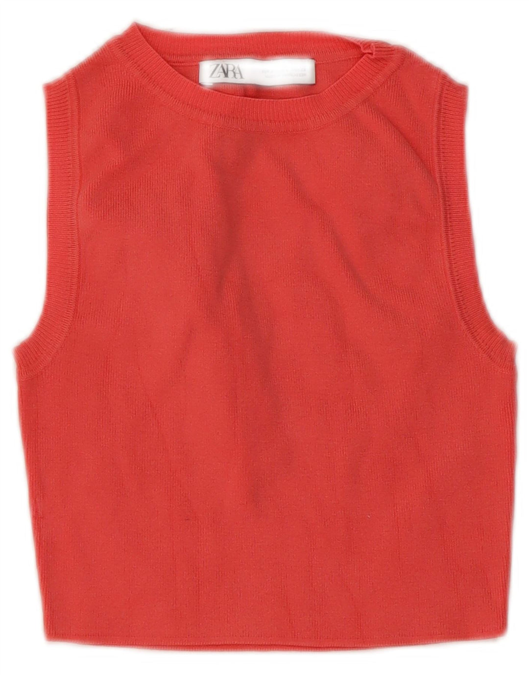 Zara Mujer Crop Vest Tank Top UK 8 Small Rosa
