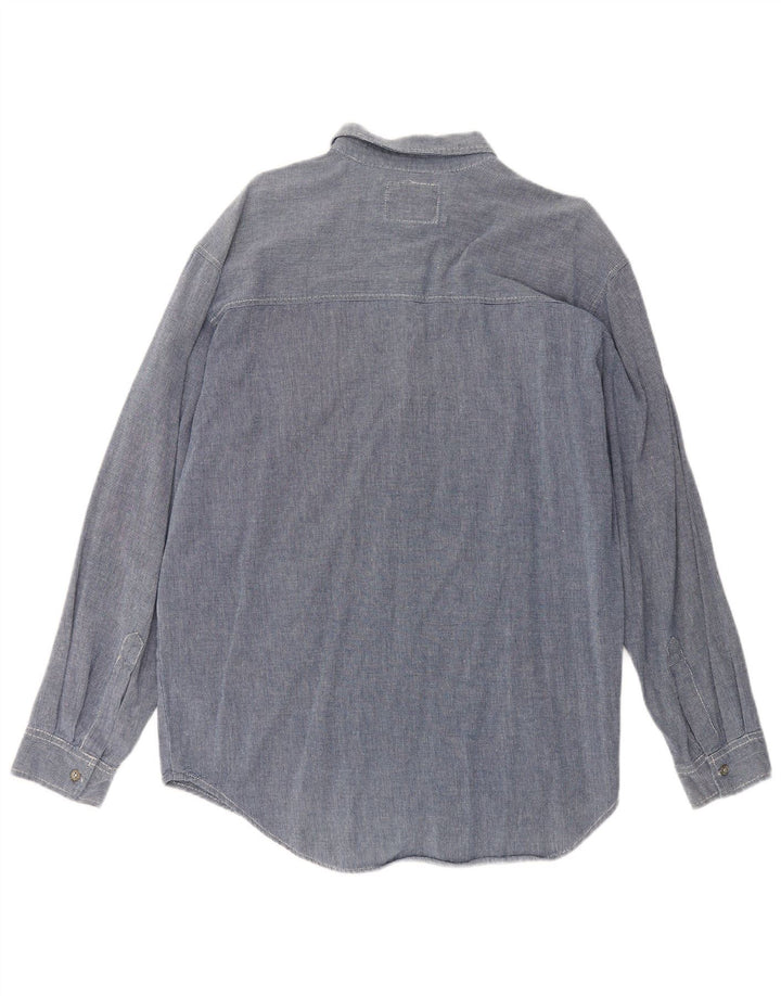 Camisa Levi's para hombre de algodón azul grande
