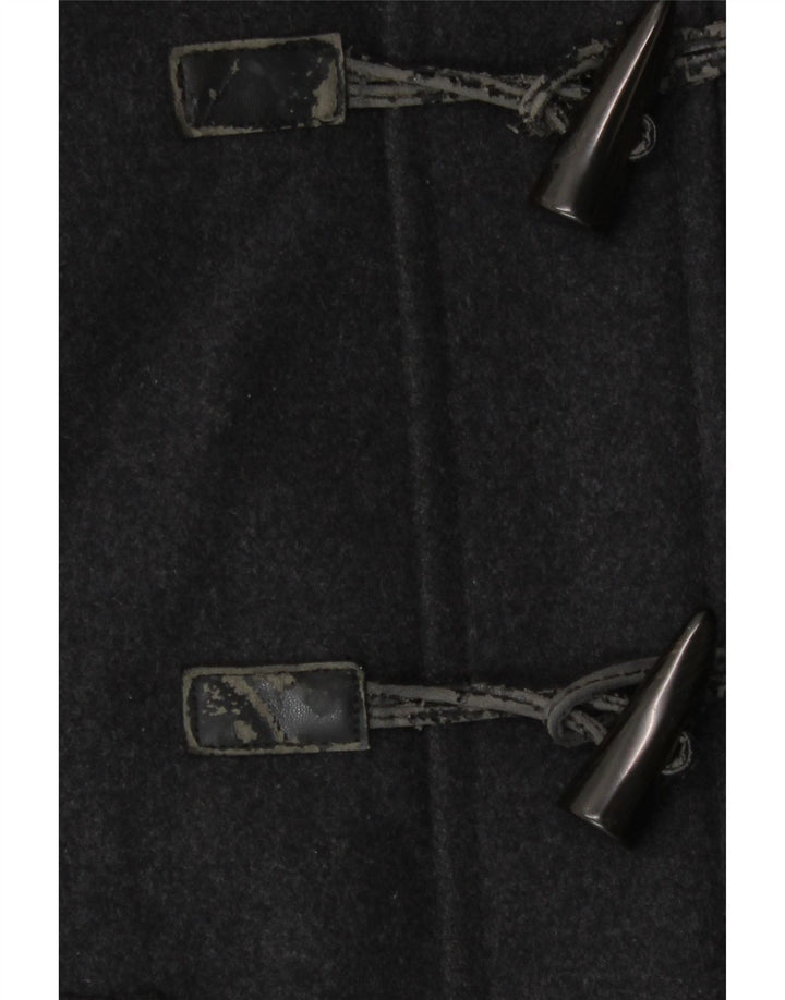 Zara - Chaqueta de lona con capucha para hombre, talla 38, color gris medio
