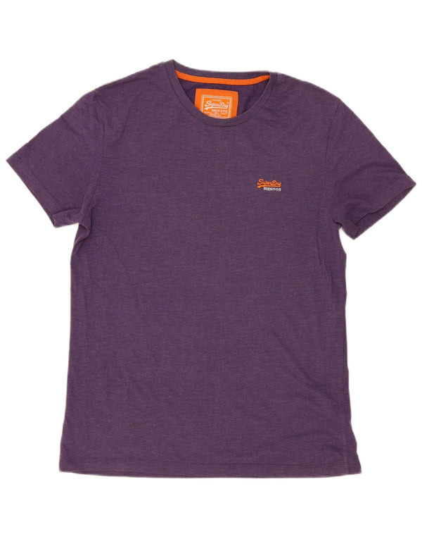 Superdry Hombre Camiseta Top XL Morado Algodón Moderno