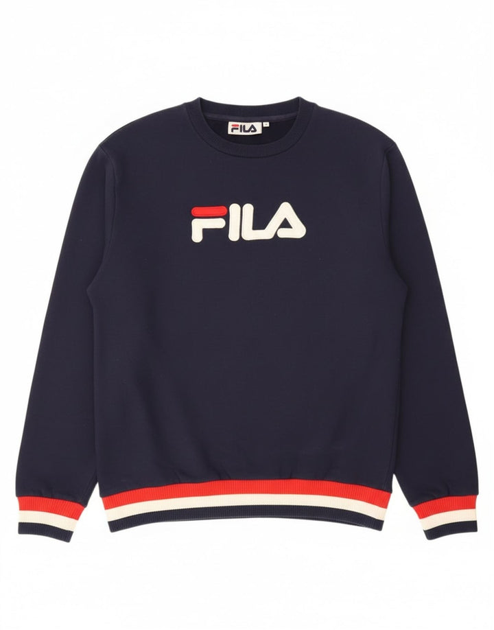 Fila Hombre Graphic Sudadera Jumper Medium Azul Marino Algodón
