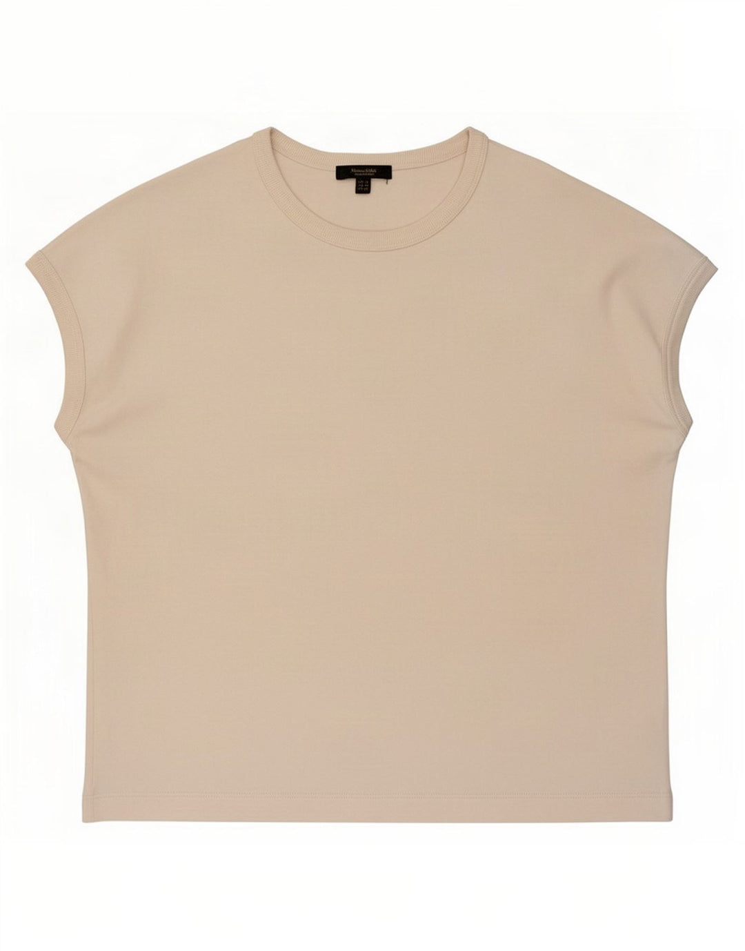 Massimo Dutti Camiseta Mujer Top UK 44 Medium Beige