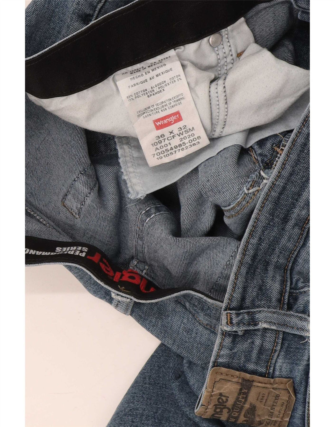Vaqueros Wrangler Hombre Rectos W36 L32 Algodón Azul