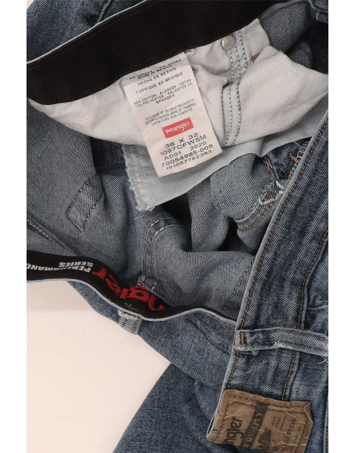 Vaqueros Wrangler Hombre Rectos W36 L32 Algodón Azul