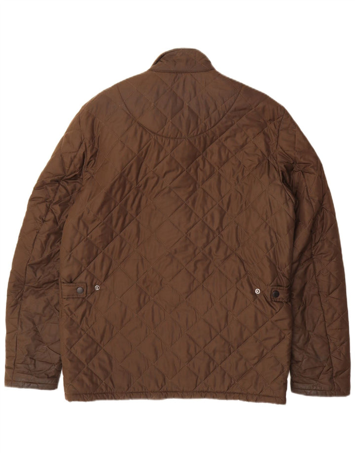 Barbour Chaqueta acolchada para hombre UK 36 Small Marrón Poliéster