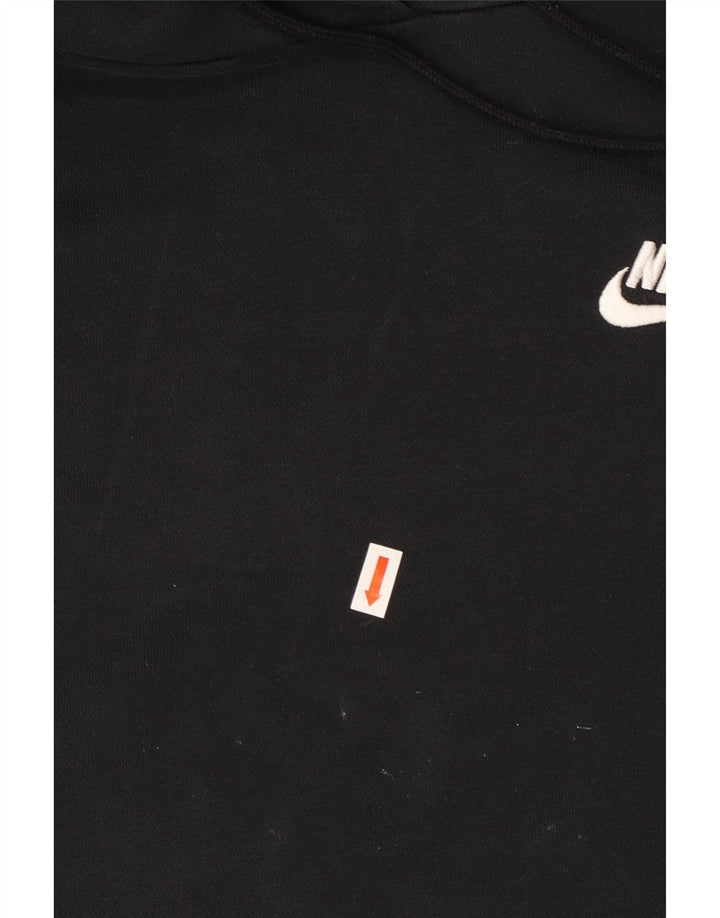 NIKE Jersey con capucha extragrande para mujer Reino Unido 14 Mediano Negro Algodón