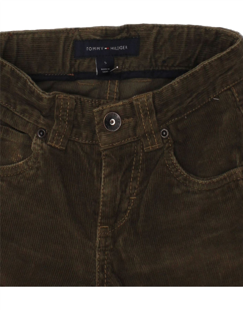 TOMMY HILFIGER Boys Straight Corduroy Trousers 4-5 Years W22 L18 Green Vintage Tommy Hilfiger and Second-Hand Tommy Hilfiger from Messina Hembry 