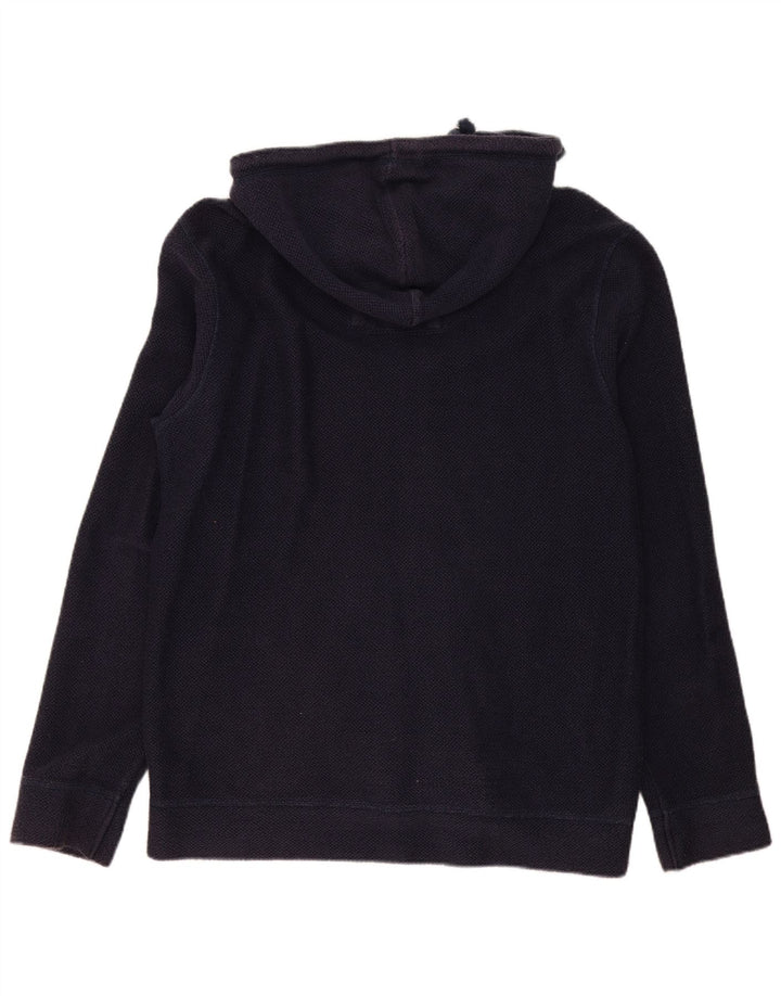 Fat Face Sudadera con capucha y cremallera para hombre, talla grande, algodón azul marino