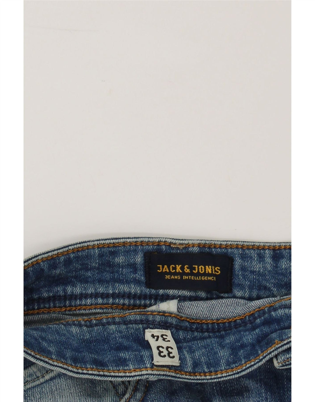 JACK & JONES Mens Slim Jeans W33 L30 Blue Cotton Vintage Jack & Jones and Second-Hand Jack & Jones from Messina Hembry 