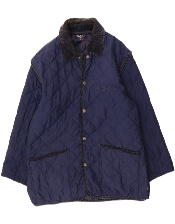 AUSTRALIAN L'ALPINA Chaqueta acolchada para hombre IT 50 Grande Poliéster azul marino