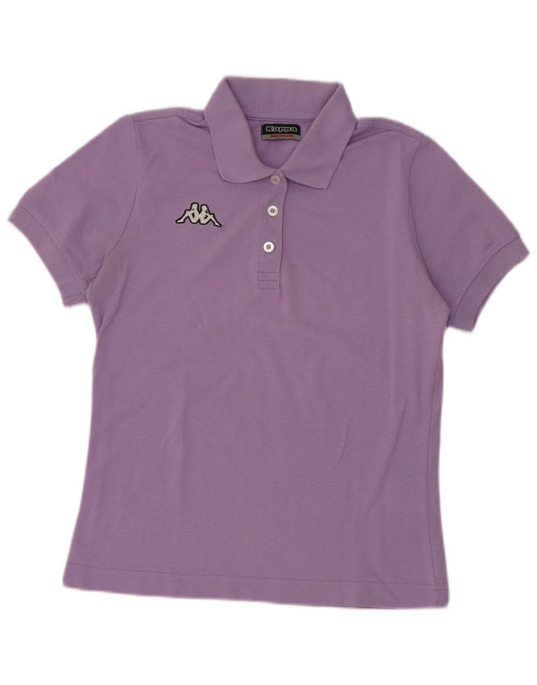 Kappa Polo para mujer UK 42 Algodón morado mediano