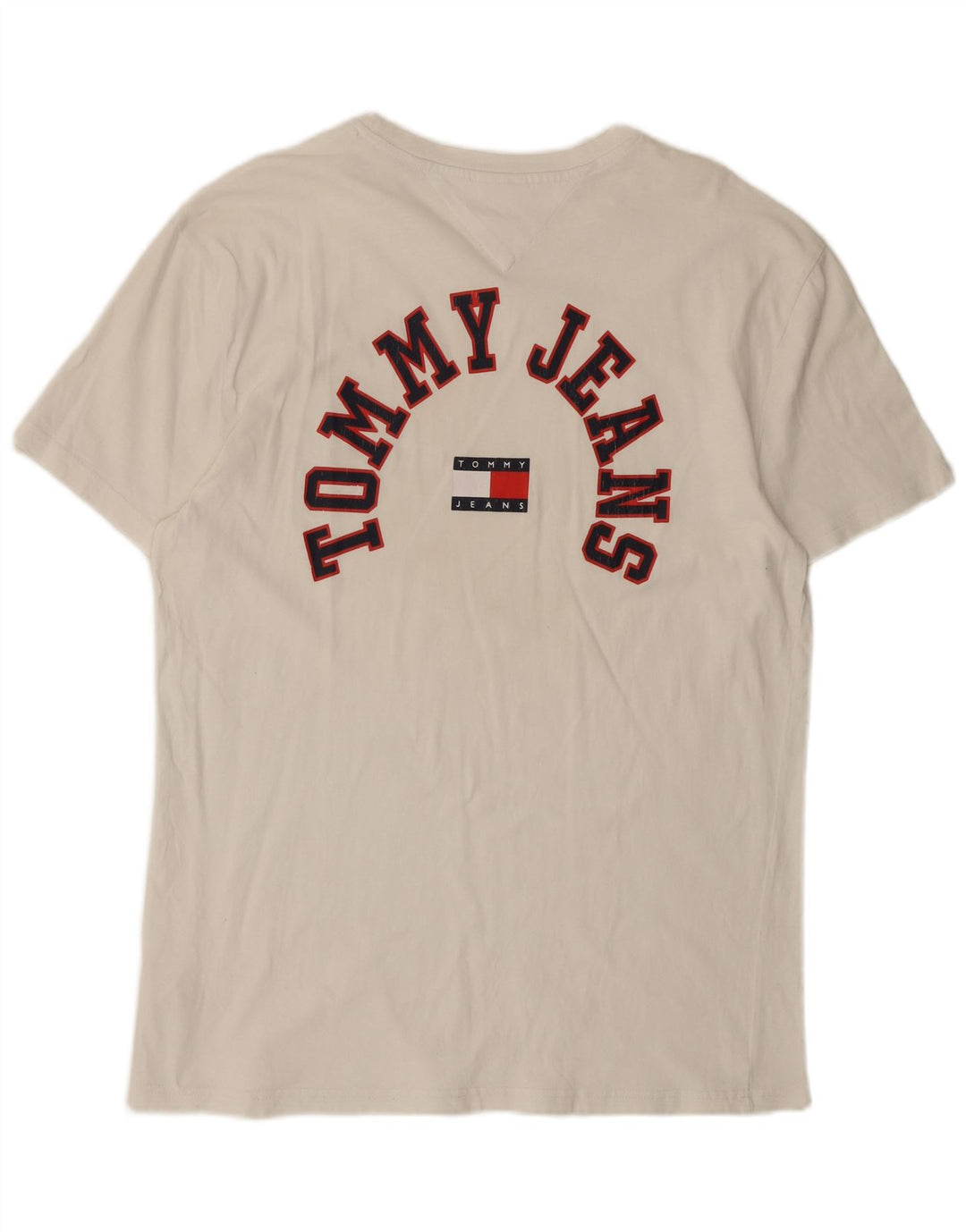 TOMMY HILFIGER Camiseta gráfica para hombre Top grande de algodón blanco