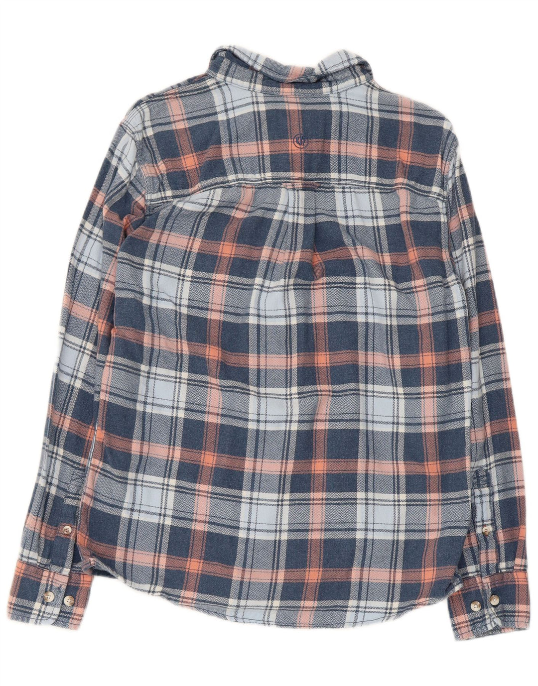 Camisa de franela para hombre de Fat Face de algodón a cuadros azules pequeños
