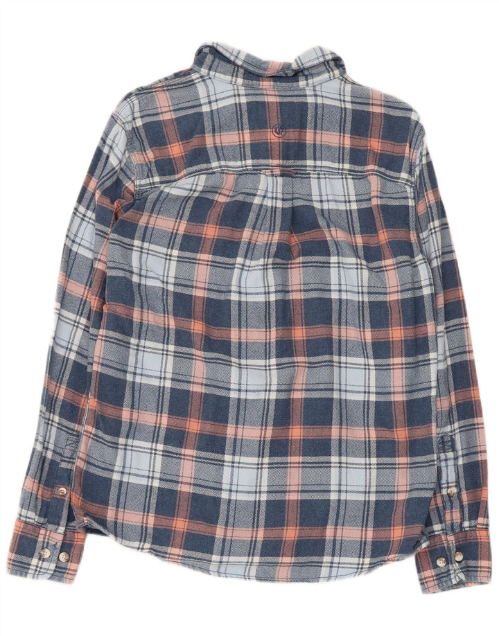 Camisa de franela para hombre de Fat Face de algodón a cuadros azules pequeños