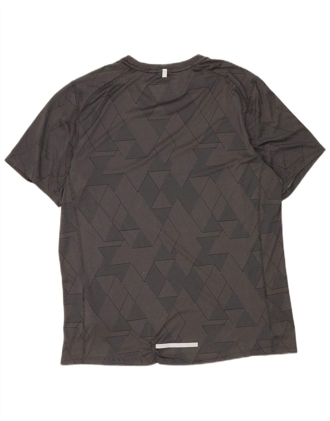 Camiseta Nike Dri Fit para hombre Top grande negro geométrico poliéster