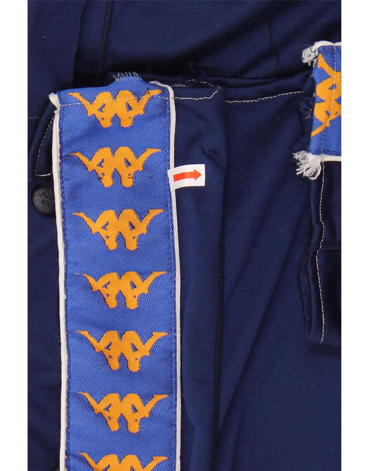 KAPPA Hombre Pantalones De Chándal Gráfico Small Azul Marino Colorblock