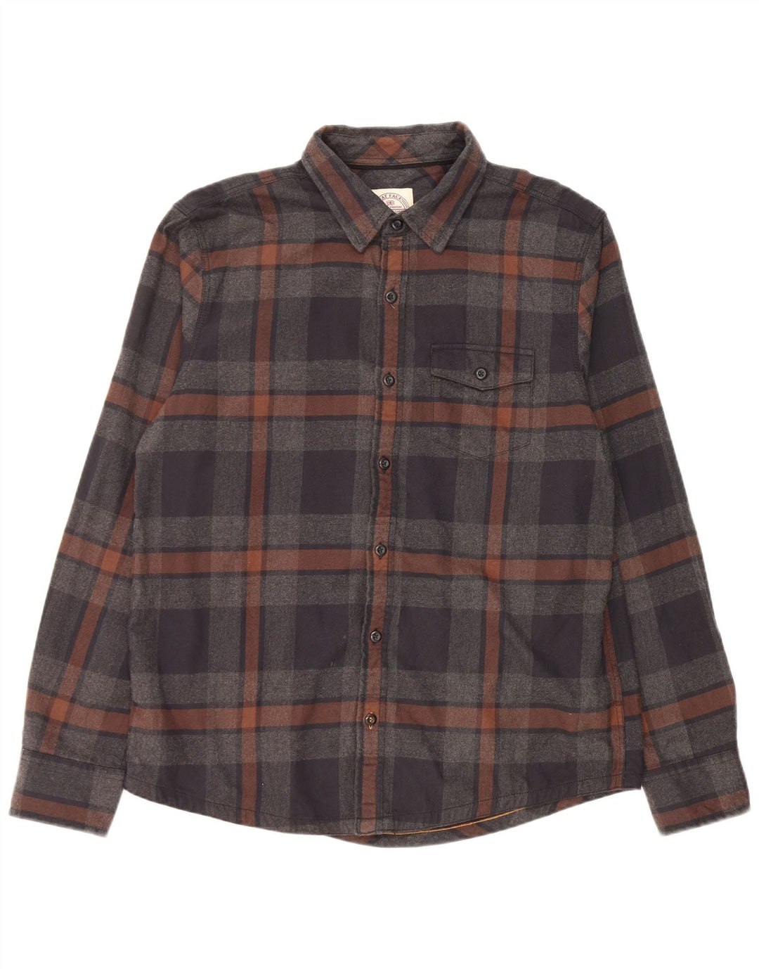 Camisa de franela para hombre de Fat Face de algodón a cuadros grises grandes