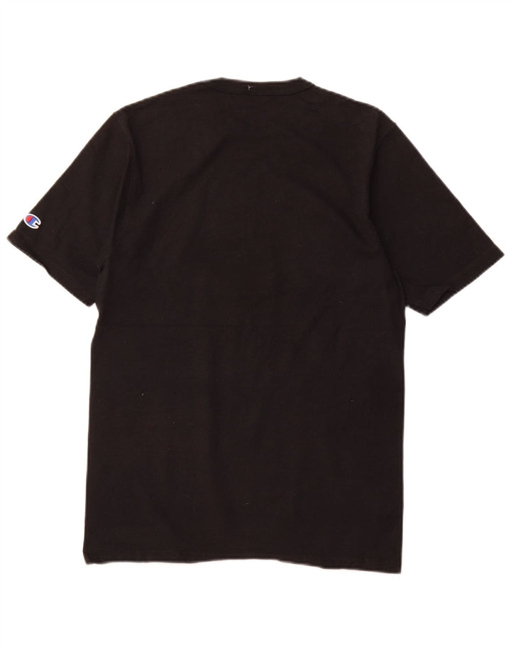 CHAMPION Camiseta gráfica para hombre Top Small Black Cotton