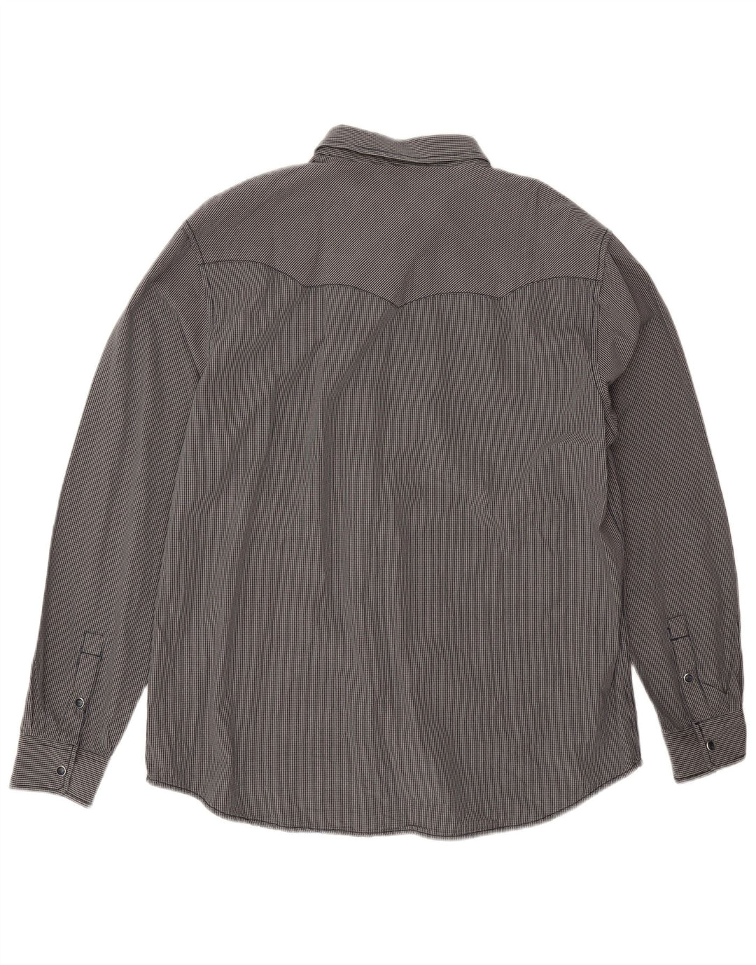 Wrangler Camisa Western de ajuste regular para hombre, talla 2XL, algodón a cuadros azul marino