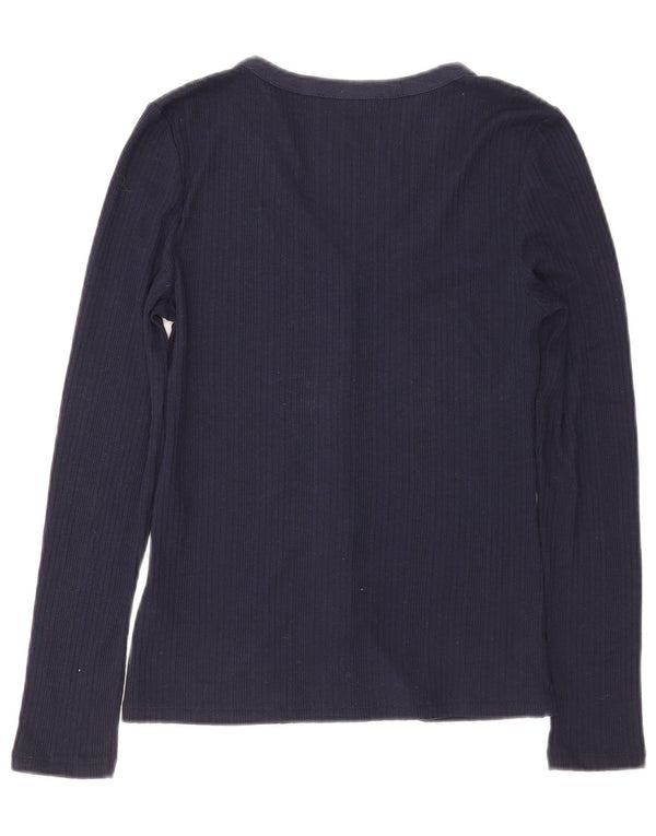 Marks & Spencer Blusa para mujer UK 8 Small Poliéster azul marino