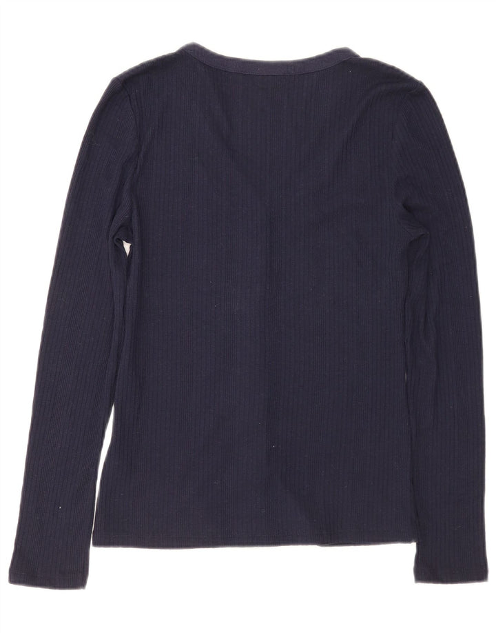 Marks & Spencer Blusa para mujer UK 8 Small Poliéster azul marino