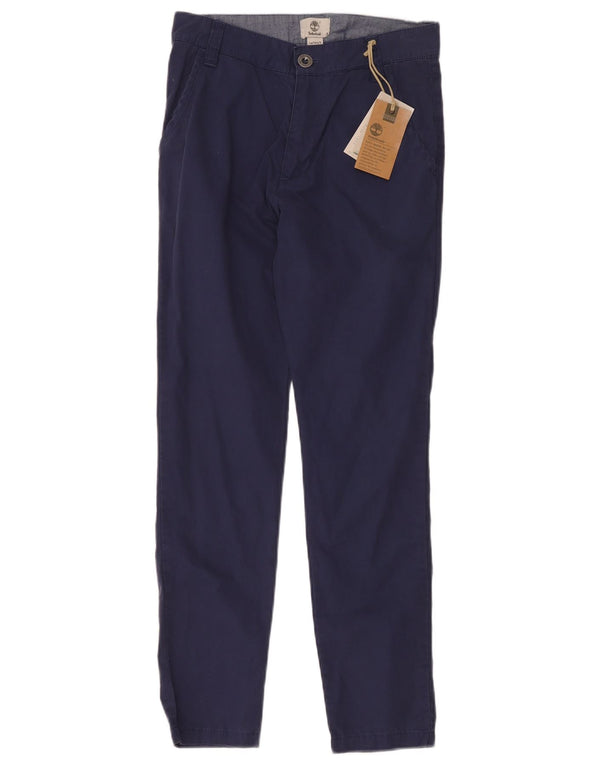 Timberland Pantalones chinos ajustados para niños 13-14 años Small W30 L26 Azul marino