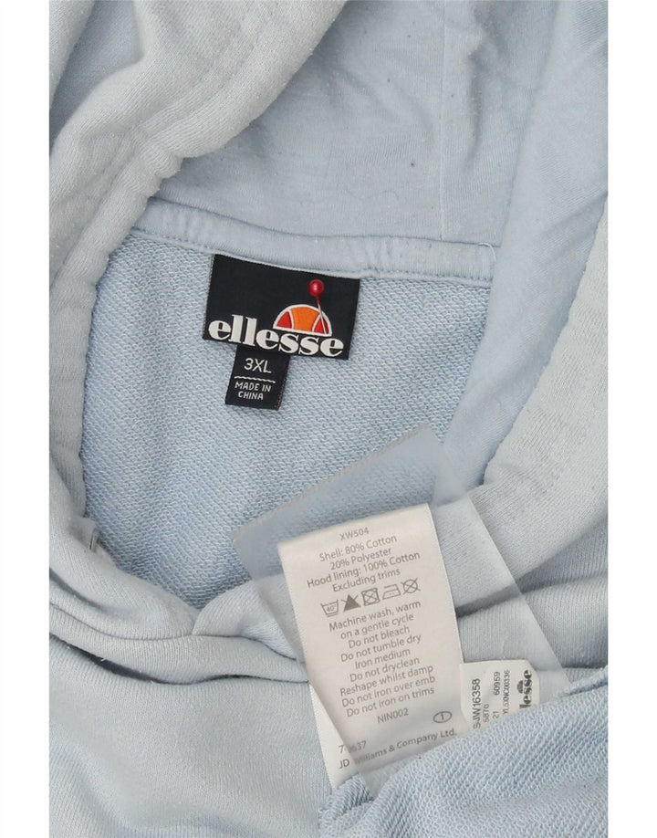 Ellesse - Sudadera con capucha para hombre, talla 3XL, algodón azul