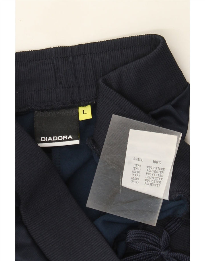 Diadora Pantalones de chándal para mujer UK 44 Large Azul marino Poliéster