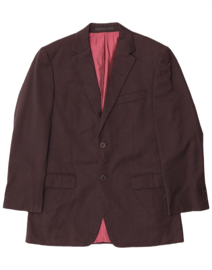 John Lewis Chaqueta tipo blazer de 2 botones para hombre UK 38 Lana gris medio