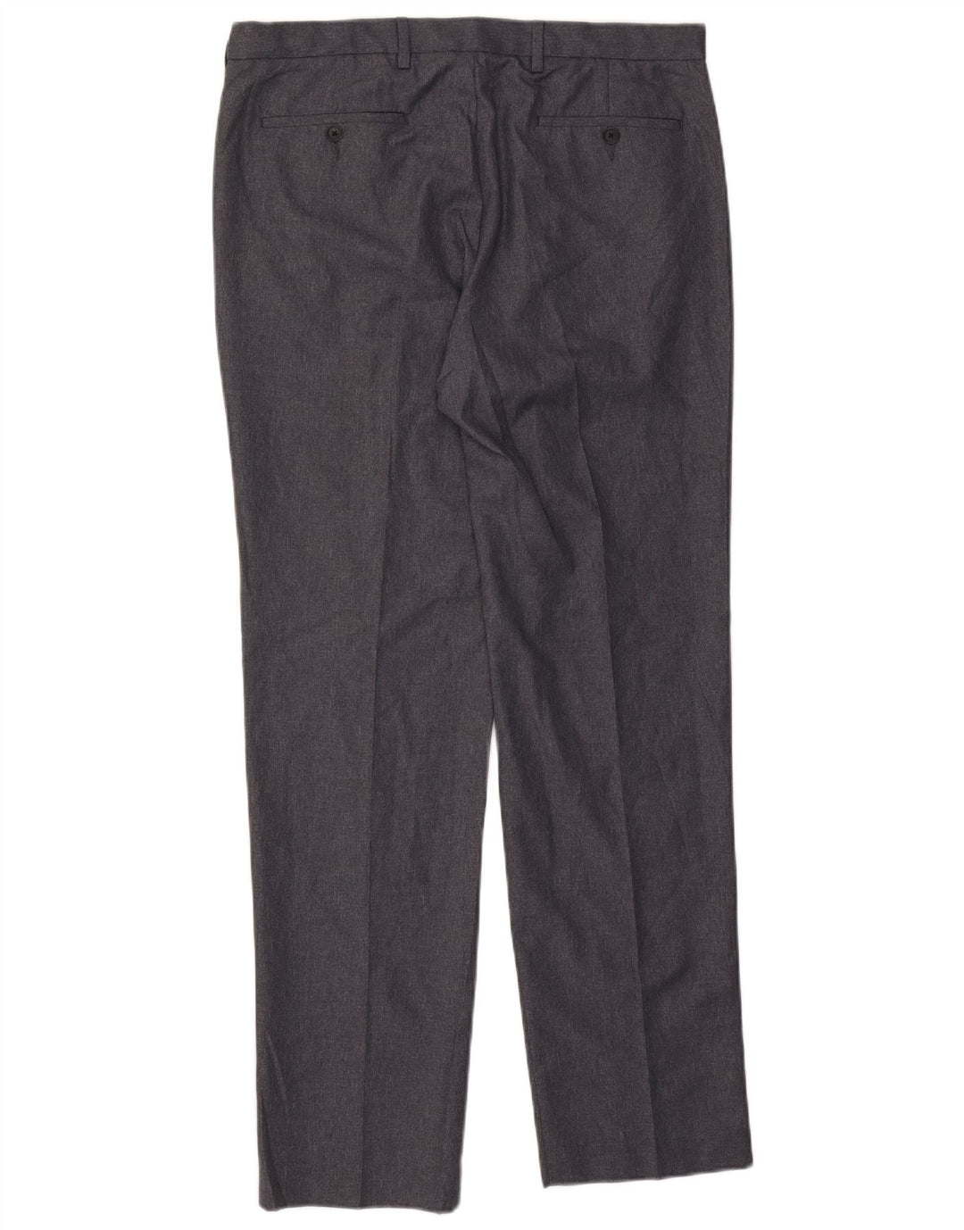 Marks & Spencer Pantalón chino de corte regular para hombre W36 L33 Poliéster gris