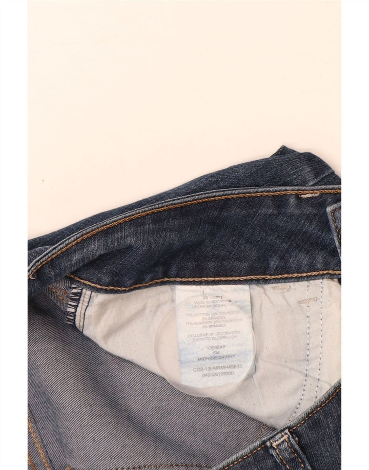 LEE Vaqueros ajustados de talle medio para mujer, talla 6, mediana, W26, L30, algodón azul