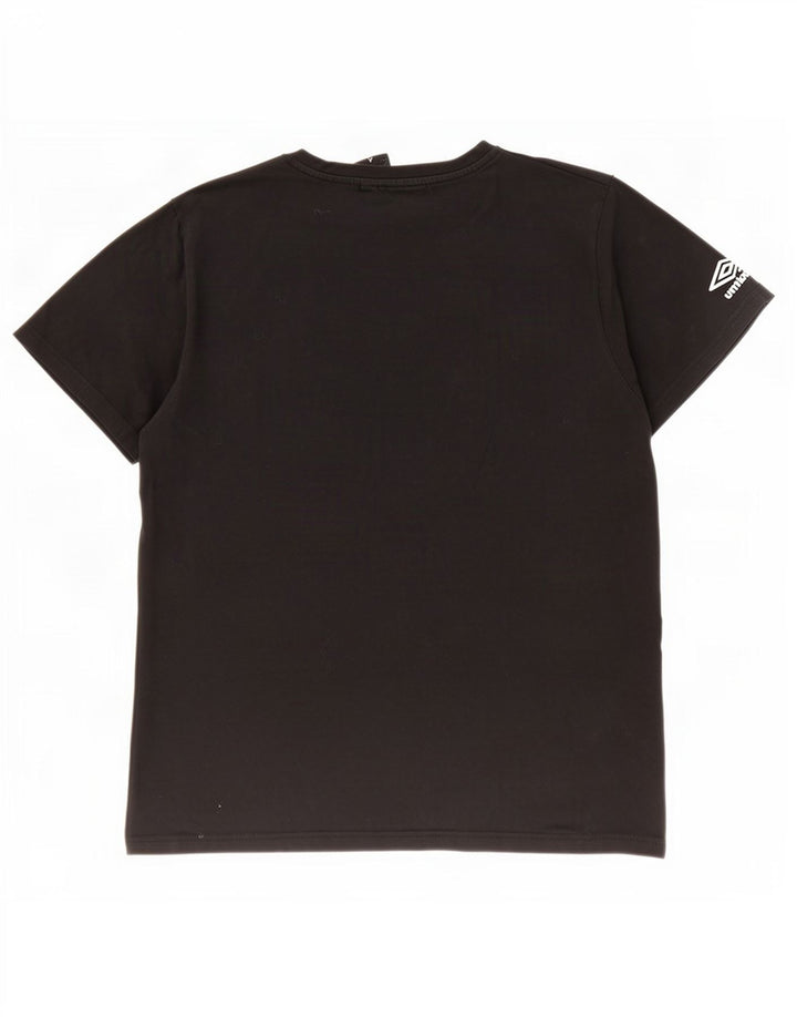 Umbro - Camiseta gráfica para hombre, talla grande, algodón negro