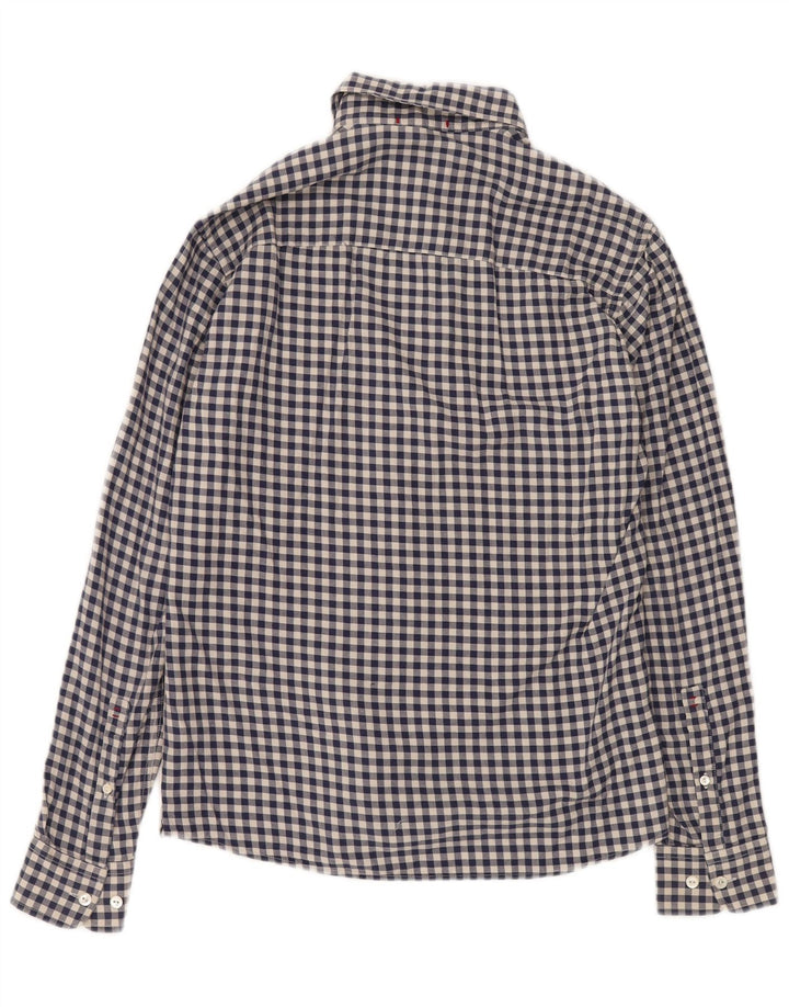 WOOLRICH Camisa de franela para hombre XS Algodón a cuadros azul marino