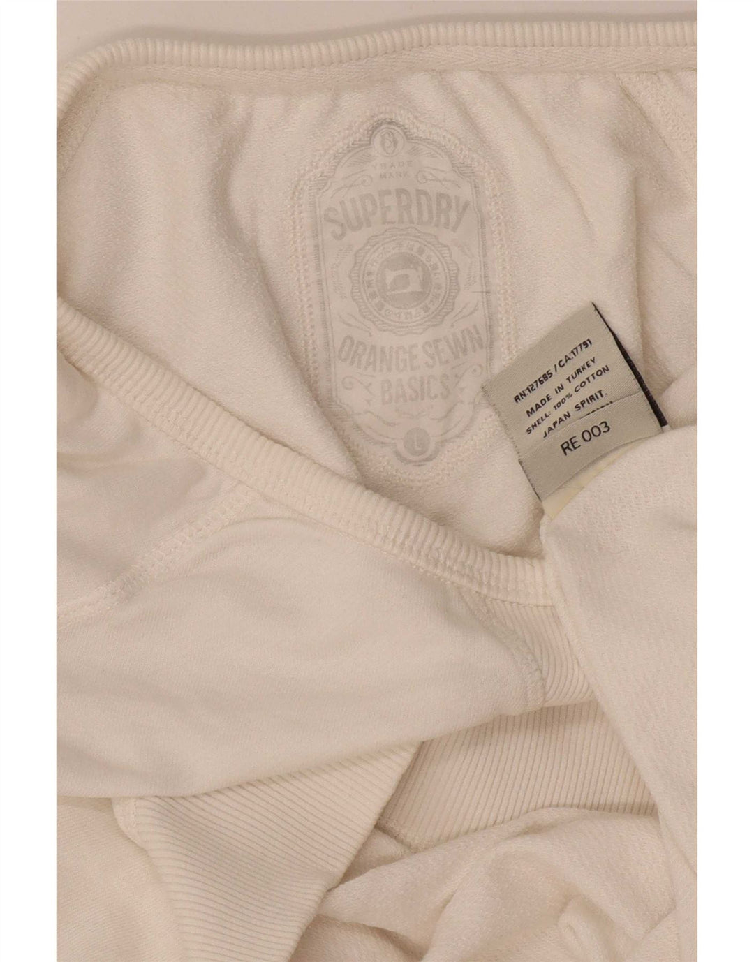 Superdry Sudadera Jumper para Mujer Reino Unido 46 Grande Algodón Blanco