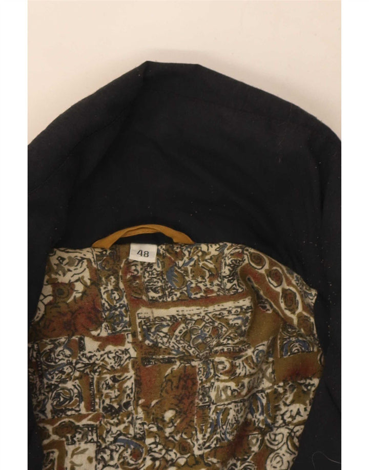 Chaqueta bomber acolchada vintage para hombre IT 48 Marrón medio