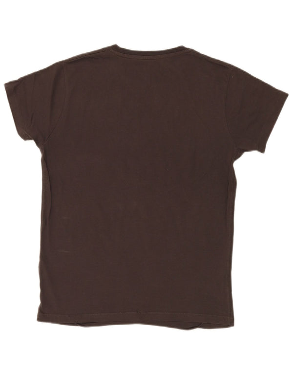 Jack & Jones Hombre Camiseta Gráfica Top Small Marrón Algodón
