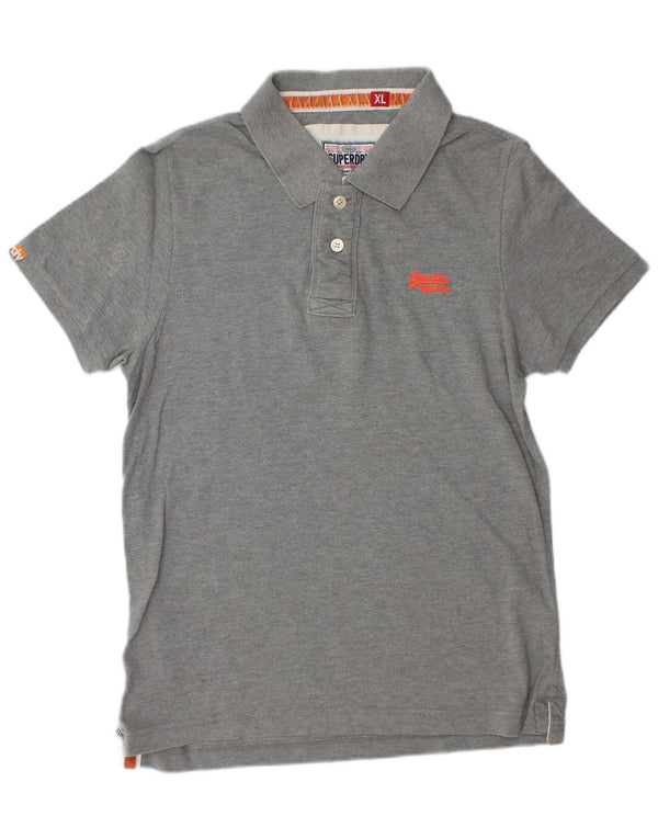 Superdry Polo Hombre XL Algodón Gris