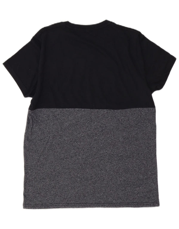 HOLLISTER Camiseta gráfica para hombre Top Small Black Colorblock