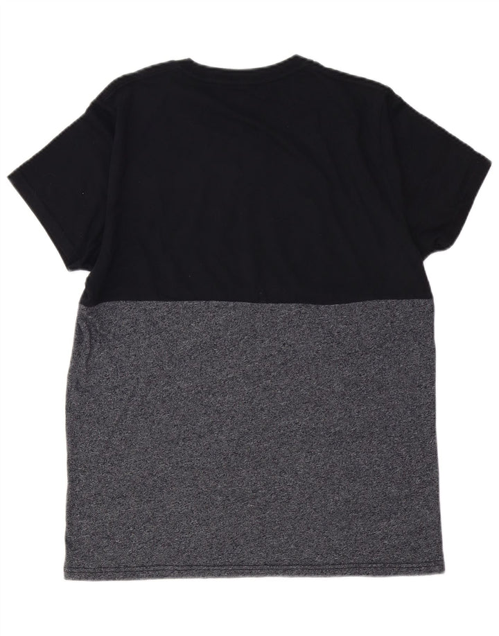 HOLLISTER Camiseta gráfica para hombre Top Small Black Colorblock