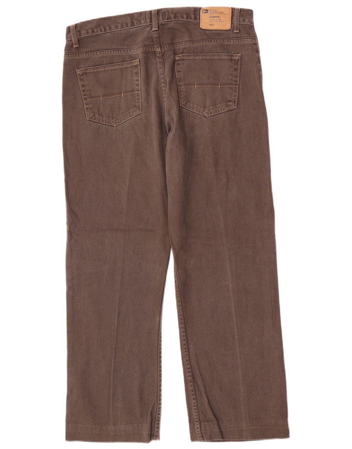 Marks & Spencer Vaqueros rectos azules Harbor para hombre W36 L28 Algodón marrón