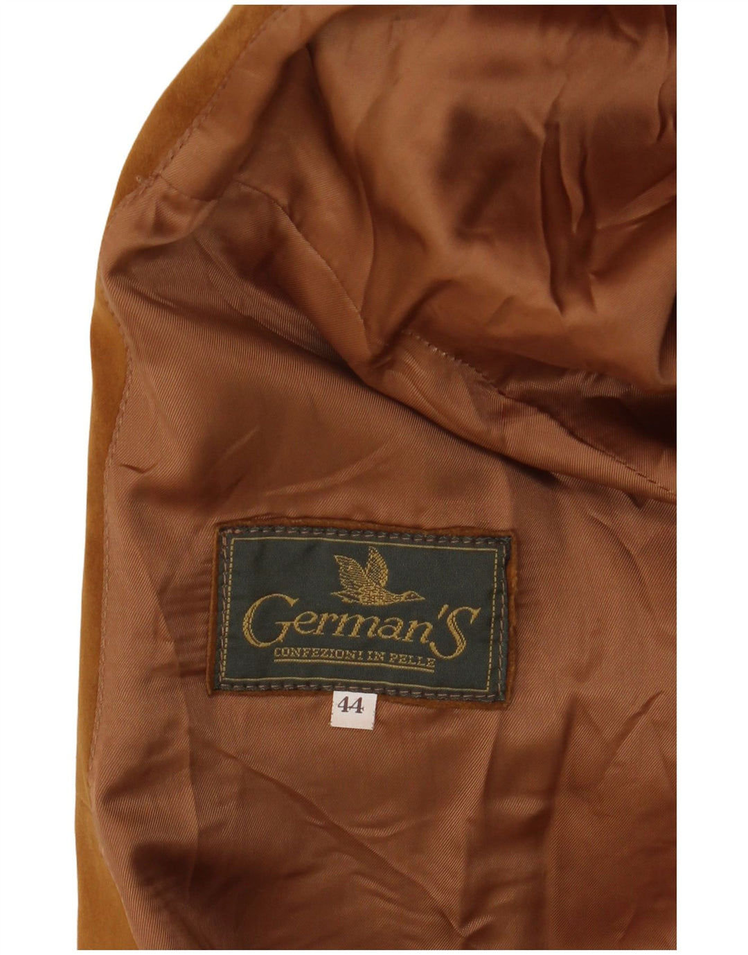 GERMAN'S Abrigo de ante extragrande para mujer EU 44 XL Estampado animal marrón