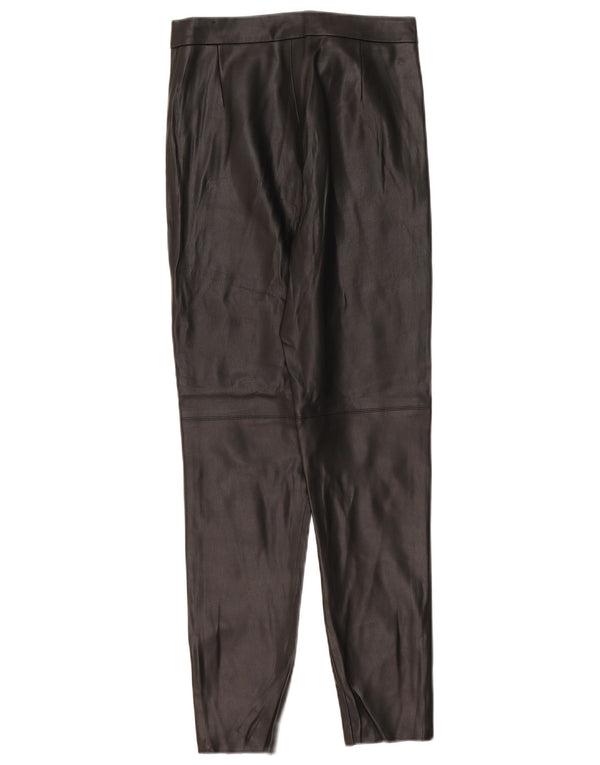 Zara Mujer Leggings De Piel Sintética W30 L28 Negro