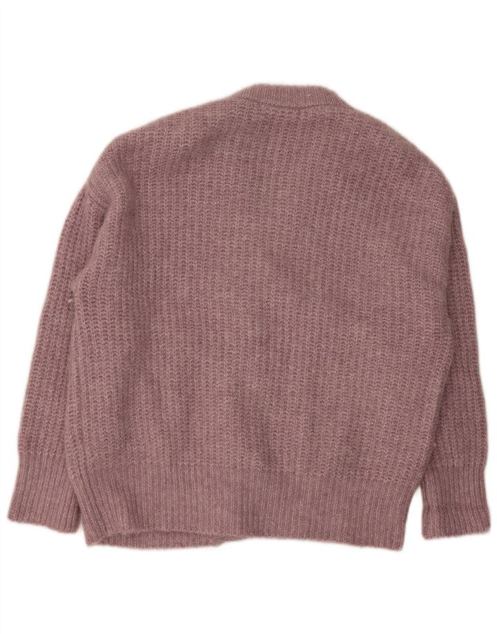Zara Mujer Suéter Cárdigan Extragrande UK 10 Small Rosa
