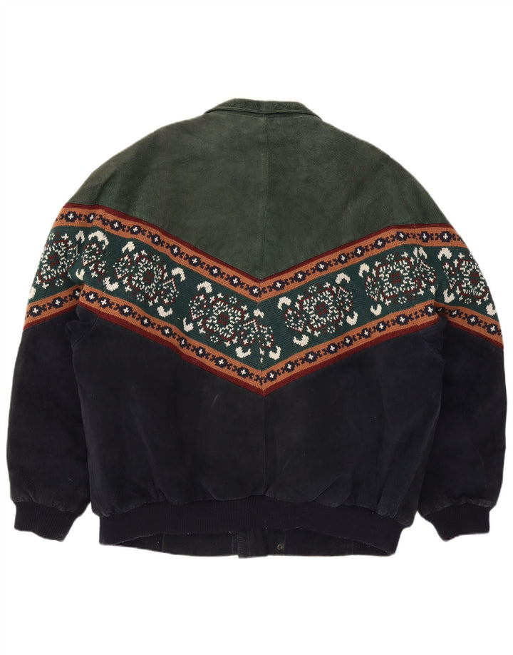 Cable Car Clothiers Chaqueta de piel de oveja para hombre UK 44 2XL Multicolor Fair Isle