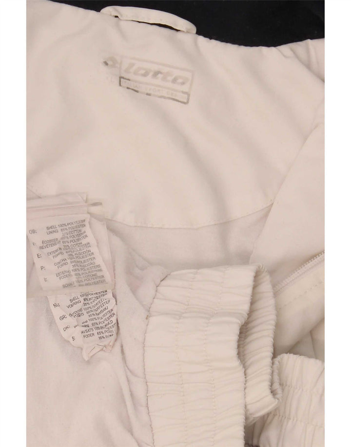 Lotto Hombre Chándal Top Chaqueta XL Blanco Colorblock Poliéster