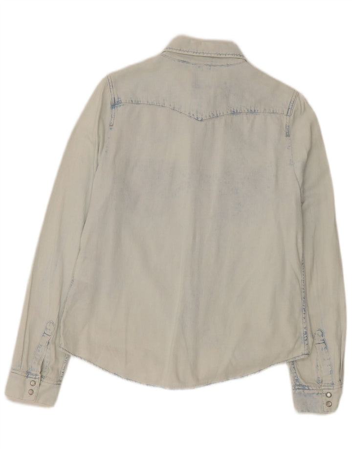 Levi's Camisa vaquera de corte clásico para mujer UK 44 Algodón azul medio