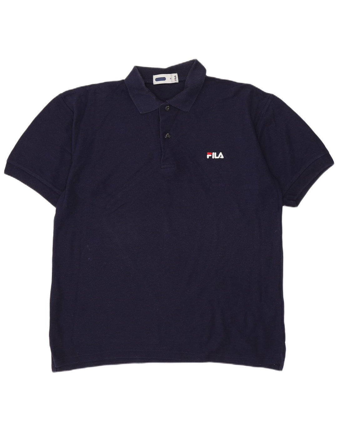 Fila Polo Hombre Algodón Azul Marino Mediano